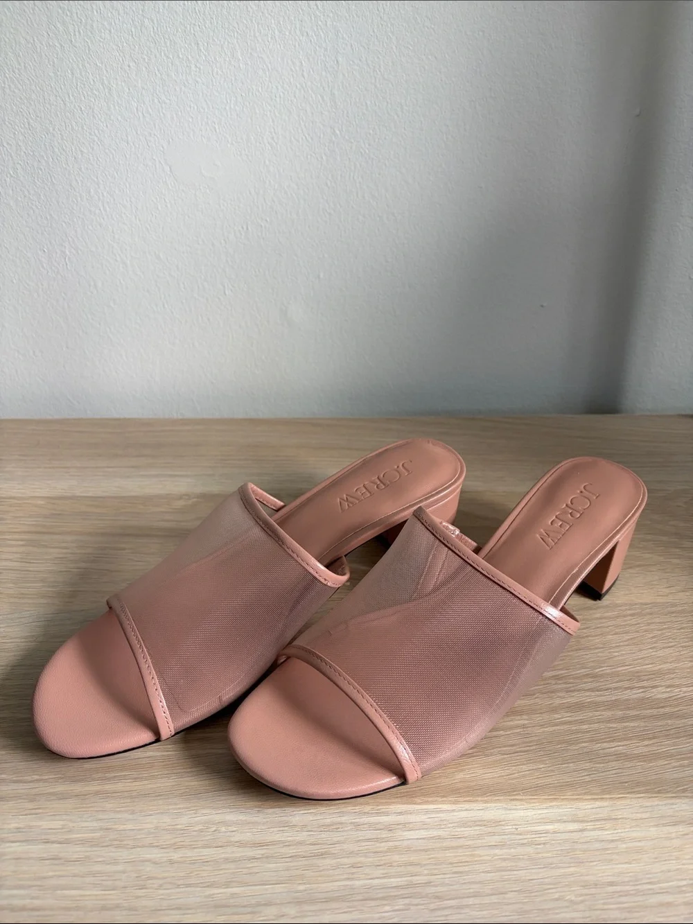 J. Crew Mule Block-Heel Sandals in Terra Cotta